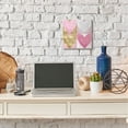 thumbnail image 2 of Stupell Industries Pink and Gold Glam Hearts Spray Paint Drip Wall Plaque Design by Lindsay Rodgers, 2 of 6
