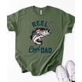 thumbnail image 4 of Funny Fishing Dad Shirt for Men Patriotic Bass Graphic Tee Fathers Day Gift for Outdoorsmen Military Green Shirt Adult Small, 4 of 5