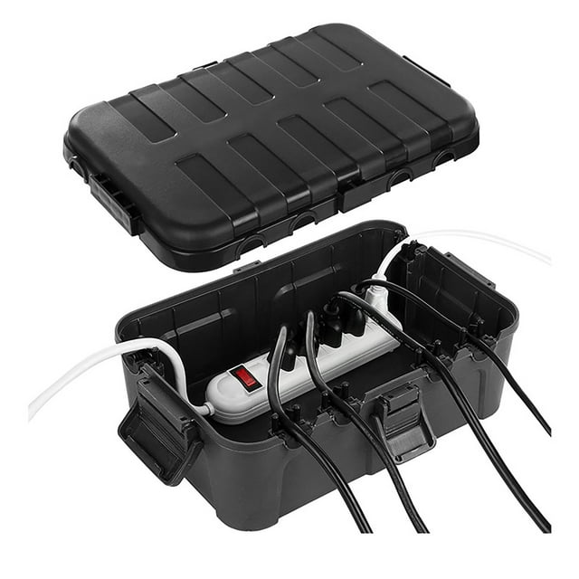 Binwennn Pallet Buster Extra Large Outdoor Electrical (32 X 22 X 13 Cm) IP54 Extension Cord Cover Plug Socket Timer Power Strip