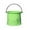 Green, variant on geerera Collapsible Bucket with Handle, Portable & Ultra Lightweight Outdoor Basin Bucket, Folding Bucket for Fishing, Camping, Hiking 5.5 x7.9 inch