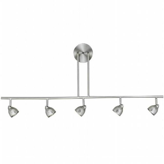 Cal Lighting SL-954-5-BS-CWH Éclairage de Rail - Cône Blanc & Acier Brossé