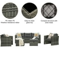thumbnail image 4 of Superjoe 7 Pcs Outdoor Wicker Patio Furniture Set Patio Sectional Sofa Conversation Seat with Dark Grey Thick Cushions, 4 of 8
