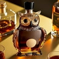 thumbnail image 5 of BingTong Owl Whiskey Decanter, Animal Glass Decanter, 350ml, Unique Engraved Whiskey Glass, Home Bar Decor for Whiskey Lovers Owl, 5 of 9