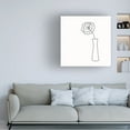 thumbnail image 2 of Canvas Wall Art - Line and Brush 'Floral Bouquet 4' Wall Art for Living Room, Bedroom, or Office Décor by Trademark Fine Art - 35 x 35 Inches, 2 of 4