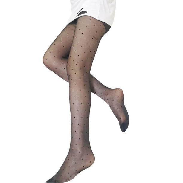 Nvzi Medias de control ultratransparentes para mujer (paquete de 1 par): ligeras, cómodas, ajuste perfecto, medias transparentes, A25