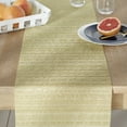 thumbnail image 3 of Town & Country Washable Coiled Woven Vinyl Indoor Outdoor Reversible Table Runner, Gold , 13"x90", 3 of 6