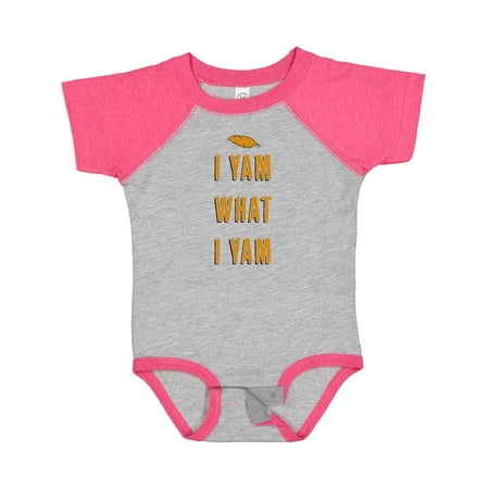 

Inktastic Thanksgiving I Yam What I Yam Funny Gift Baby Boy or Baby Girl Bodysuit