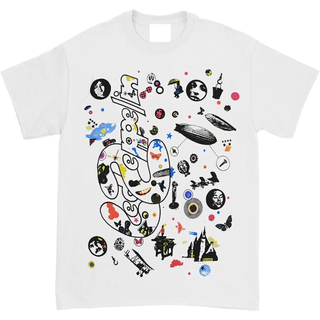 Led-Zeppelin III 93' Rare New White T-Shirt Full Size S-4XL