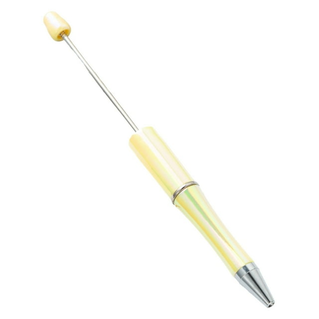 Hexang Beadable Ballpoint Pens Retractable Ballpoint Pen Decompression Pen Toy For Student Boy Girl Birthday Gift Beadable Ballpoint Pens Plastic Beadable Pen 0.1ml