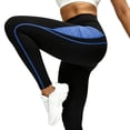 thumbnail image 2 of Feancey Yoga Leggings for Women with Pocket High Waisted Butt Lifting Workout Leggings Breathable Quick Dry Athletic Tights Color Block Skinny Pants Blue S, 2 of 6