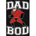 thumbnail image 2 of Men's The Incredibles Mr. Incredible Dad Bod Long Sleeve Shirt Black 2X Large, 2 of 4