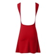 thumbnail image 5 of Women's Casual Dress Women’s Open Back Tunic Dress Crew Neck Sleeveless Stretchy Slim Fit Party Club Tank Dresses Red S, 5 of 5