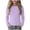 Purple, variant on JYnXIANTI Children Long Sleeve Shirts Ribbed Knit Round Neck Tops Kids Girls Slim Fit Summer Basic Soft Tees Teens Trendy Clothes