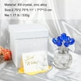 thumbnail image 5 of Ornalrist Crystal Rose Figurines Gifts for Wife Her, Romantic Presents for Women on Anniversary Valentine's Day Mother's Day Birthday Christmas, Glass Collectible Rose Floral Home Decor (Blue), 5 of 11