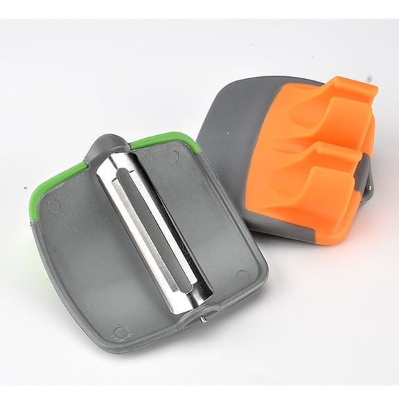 Herunwer Finger Vegetable Peeler Palm Peeler Kitchen Fruit Potato Peeler with Comfortable Rubber Finger Grip For Pumpkin Carrot Cucumber Potato Peeling