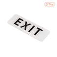 thumbnail image 3 of Unique Bargains 6'x2' EXIT Sign Acrylic Self Adhesive Door Sticker Wall Mounting Sign White 2 Pack, 3 of 5