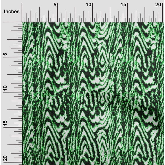 oneOone Polyester Lycra Green Fabric Animal Skin Craft Projects Decor Fabric Printed By The Yard 56 Inch Wide-B8C