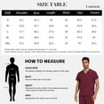 thumbnail image 6 of VIAOLI Scrubs for Men Set – V-Neck Top & Straight Leg Pants Stretch Nursing Uniform Set with Adjustable Waistband and Multiple Pockets, 10 Colors, 6 of 6