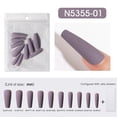 thumbnail image 1 of Waiimak Wearing Nail Patch 10Pcs Gloss Full Long Nail Patch Trapezoidal Matte Frosted, 1 of 2