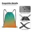 thumbnail image 4 of Fotbe Orange To Teal Gradient1 Bolsa Mochila con Cordón Estampada, Bolsa de Gimnasio Deportiva, Bolsa Cinch, Bolsa con Cordón para Hombres y Mujeres-Medium, 4 of 6