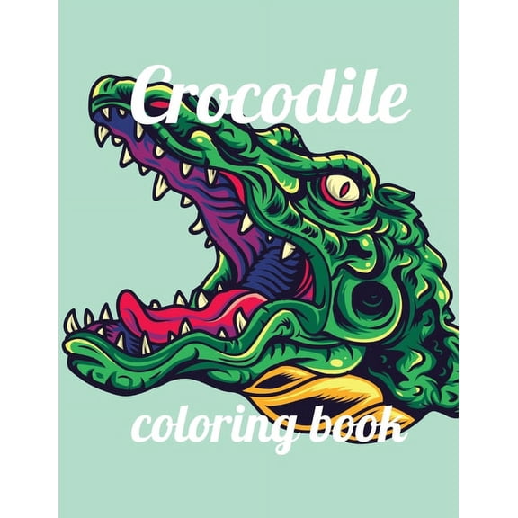 Crocodile coloring book: A Coloring Book of 35 Unique Crocodile Coe Stress relief Book Designs Paperback (Paperback)