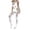 White, variant on Levmjia Womens Halter Lace Bodystocking One Piece Lingerie Set Open Back Floral Mesh Nightwear Date Nights Solid Color Full Body Bodysuit Stretchy Soft