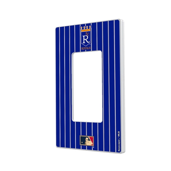 Kansas City Royals 1969-1978 Cooperstown Pinstripe Single Rocker Light Switch Plate