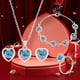 thumbnail image 5 of Fiudx Conjunto de Joyas de Amor, Elegante Collar y Pulsera de Cristal, Pendientes Impresionantes para Mujer, Ligeros y Cómodos de Llevar, Perfectos para Regalar En San Valentín, Una Opción Romántica., 5 of 6