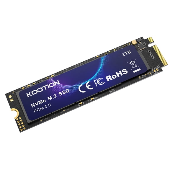 1000GB NVMe SSD PCIe 4.0 M.2 2280 Internal Gaming SSD Solid State Drive Up to 7200 MB/s Compatible with PS5 Console, Laptop