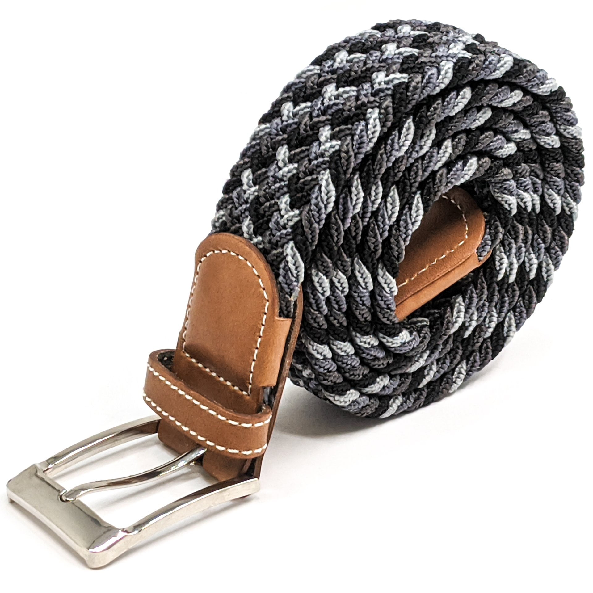 Anchor21 Anchor21 Braid Belts For Men Elastic Stretch Fabric Woven
