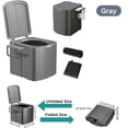 thumbnail image 5 of Portable Folding Camping Toilet, 15" High Travel Potty with Lid & Tissue Holder, Leak-Proof, Easy Clean for RV Car Tent Beach Hiking, 5 of 12