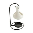 thumbnail image 3 of deevoka Ceramic Hanging Pot Essential Oil Burner 6.7inch Tall Tealight Candle Holder, 3 of 9