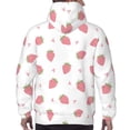 thumbnail image 7 of Naloa Hand Drawn Strawberry Men's Casual Hooded Collar Drawstring Hoodies Pullover Sweatshirts Casual Long Sleeve Shirts-3X-Large, 7 of 7
