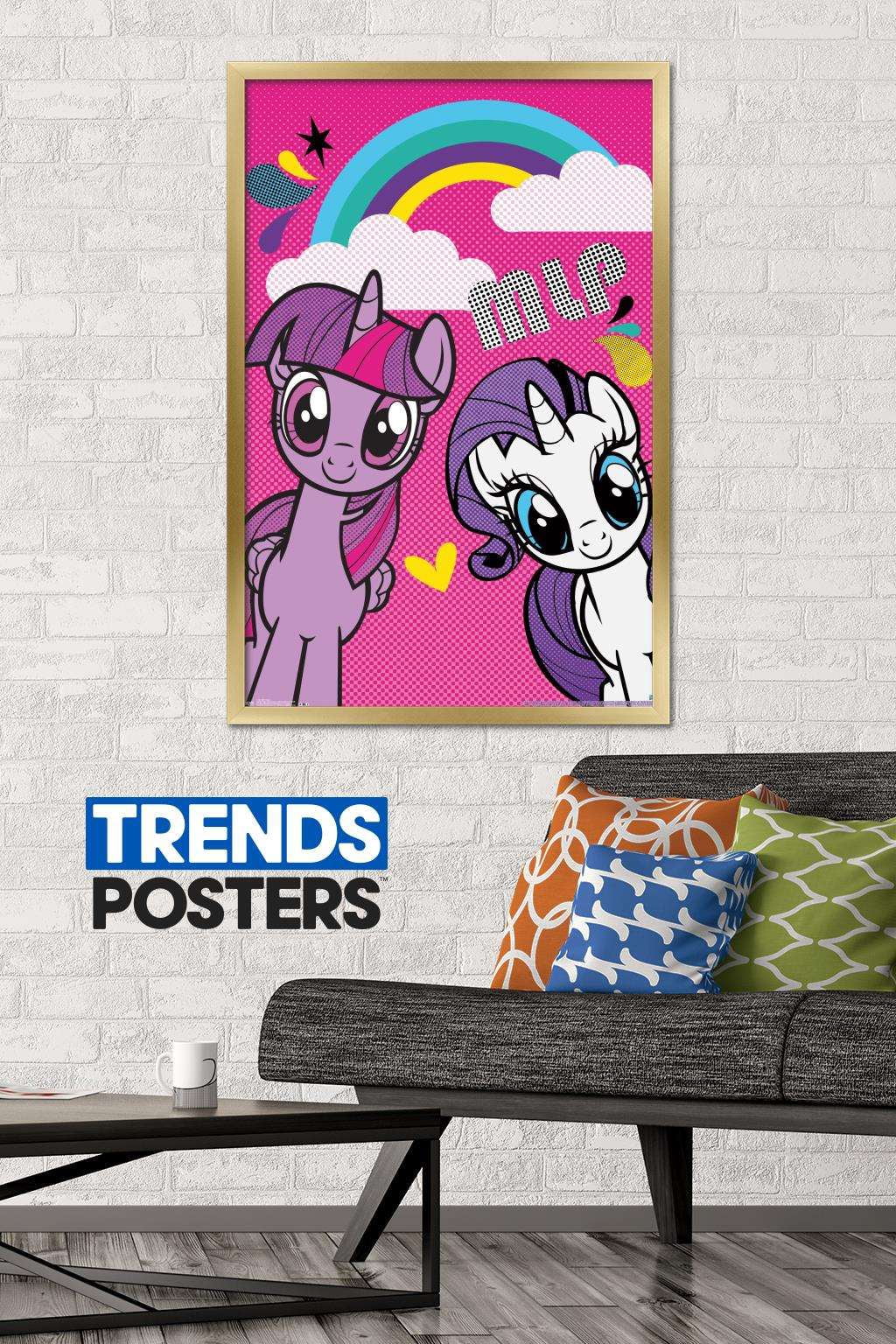 Hasbro My Little Pony - Smile Wall Poster, 22.375" x 34", Framed