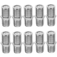 thumbnail image 5 of KAKOWELY 10pcs F-Type Thread Coaxial Cable Adapters Female to Female TV Cable Extender Connectors Coaxial Cable Extender Adapters F-Type TV Coax Cable Female to Female Connectors, 5 of 5