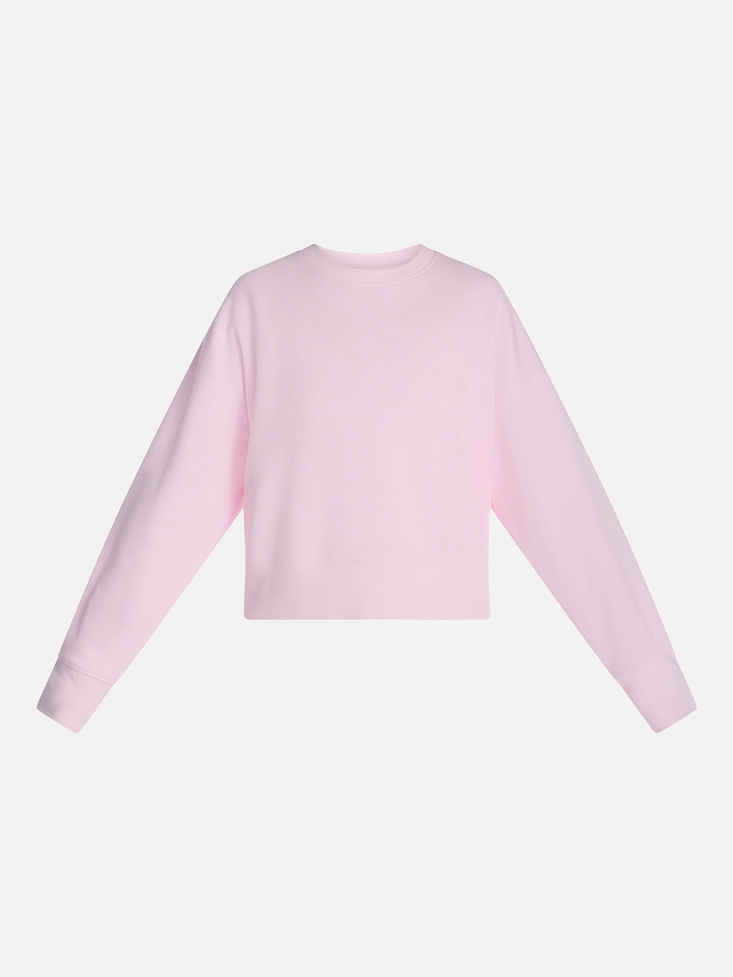 No Boundaries Boxy Fleece Sweatshirt, Midweight, Women's XXS-XXL