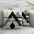 thumbnail image 3 of PIKWEEK  Throw Pillow Covers Black and White Pillow Cases Arrow Mountain 18x18 Decorative Square Zippered Cushion Cover Room Sofa Decor, 3 of 5