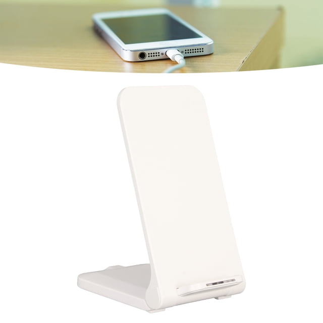 Wireless Charger, 3-10mm Charging Distance Durable Fast Wireless Charging Stand Foldable Built In Dual Charging Coil for Travel White