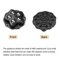 thumbnail image 3 of 4Pcs Ruedas de Caster Autoadhesivas, Rodillos Giratorios Mini de 360 Grados (Negro, 5 Bolas de Acero Rodantes), 3 of 6