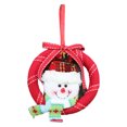 thumbnail image 1 of Yuarrent Colgante de Navidad, adorno de Navidad, de puerta, tamaño compacto, ahorro de espacio, accesorios para festivales, dulce regalo, Kits de decoración para fiestas Patrón de muñeco de nieve Yuarrent HA070031-01B, 1 of 6