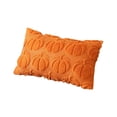 thumbnail image 2 of KUNPENG Fall Pumpkin Lumbar Throw Pillow Cover, 12x20 3D Plush Shaggy Decorative Cushion Case for Couch Sofa, Soft Fuzzy Halloween Thanksgiving Holiday Living Room Decor (1 PC, Cover Only), 2 of 3