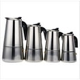 thumbnail image 4 of WALFRONT Stainless Steel Percolator Moka Pot Espresso Coffee Maker Stove Home Office Use 100ml/200ml/300ml/450ml, 4 of 8