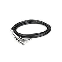 Hosa GTR-205R Straight to Right-Angle Guitar Cable, 5 feet
