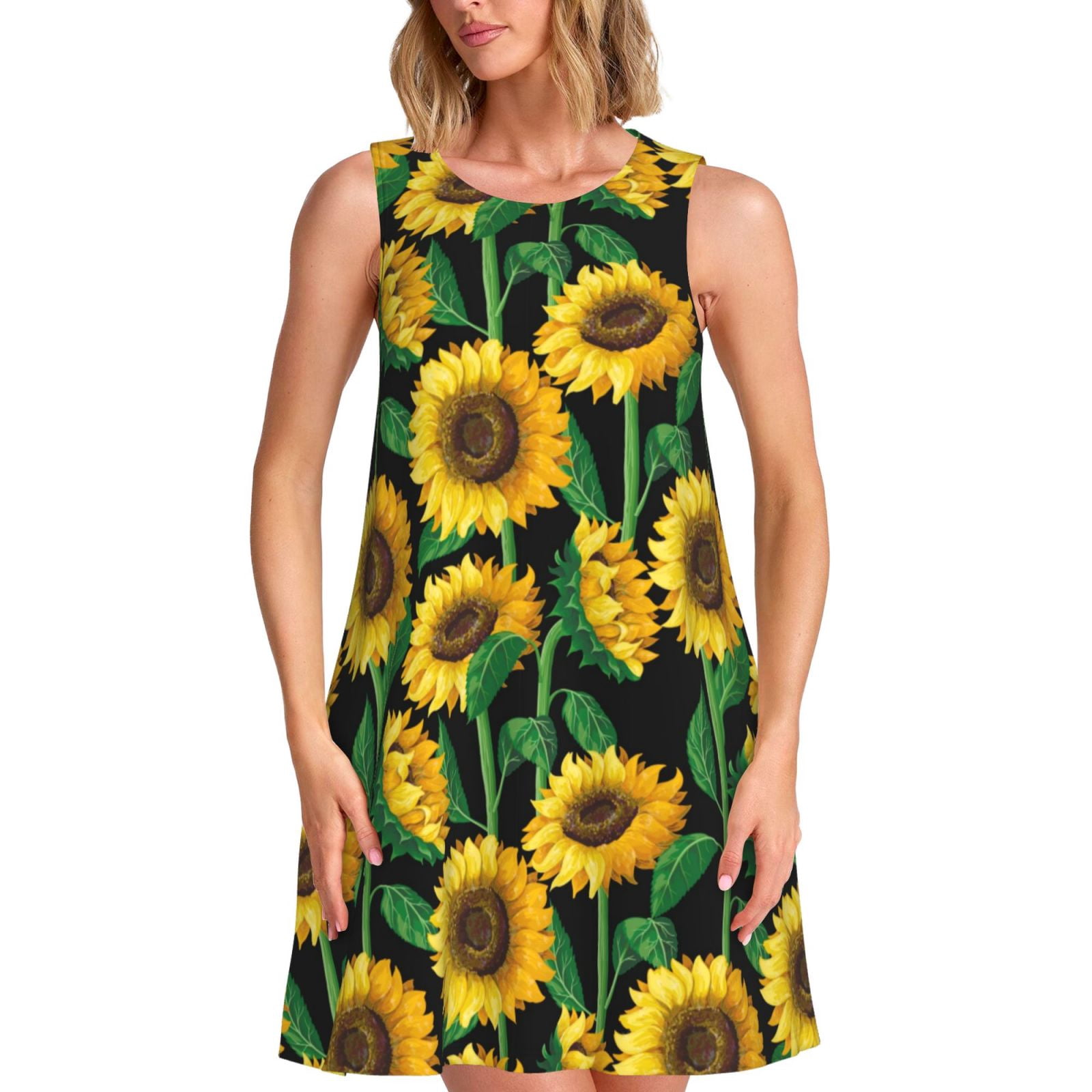 Belle Poque - Vestido De Verano Para Mujer, Estilo Clásico, Sin Mangas