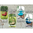 thumbnail image 6 of Egg Chair with Stand Indoor Outdoor Swing Chair Patio Wicker Hanging Egg Chair Hanging Basket Chair Hammock Chair with Stand for Bedroom Living Room Balcony, 6 of 9