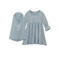 thumbnail image 1 of 2025 Muslim Abaya and Headscarf Outfits 6-12 Months Set for s Pure Outfit Color Robe with, 1 of 6