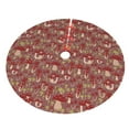 thumbnail image 3 of Kll 30" Christmas Tree Skirt Mushroom Xmas Tree Skirts Mat For New Year Xmas Holiday Party Indoor Outdoor Home Decoration, 3 of 9