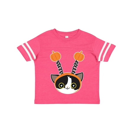 

Inktastic Halloween Kawaii Cat Black & White Gift Toddler Boy or Toddler Girl T-Shirt