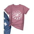 thumbnail image 5 of Women Flower Graphic Printed T-Shirt,2XL, 5 of 7