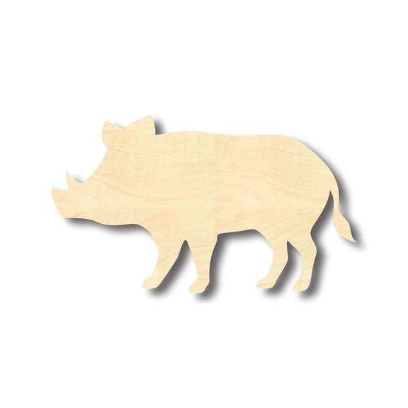 Unfinished Wood Boar Pig Shape - Animal - Craft - up to 46" DIY 18" / 1/4"